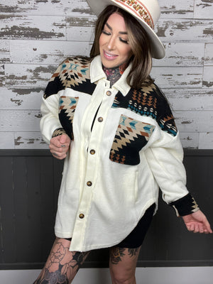 Winter Rodeo Aztec Sherpa Jacket