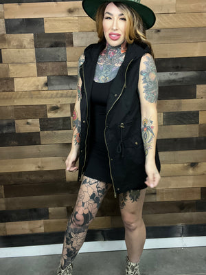 Adventure Awaits Hooded Vest (S-3X)