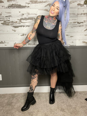 About Last Night High Low Tulle Skirt