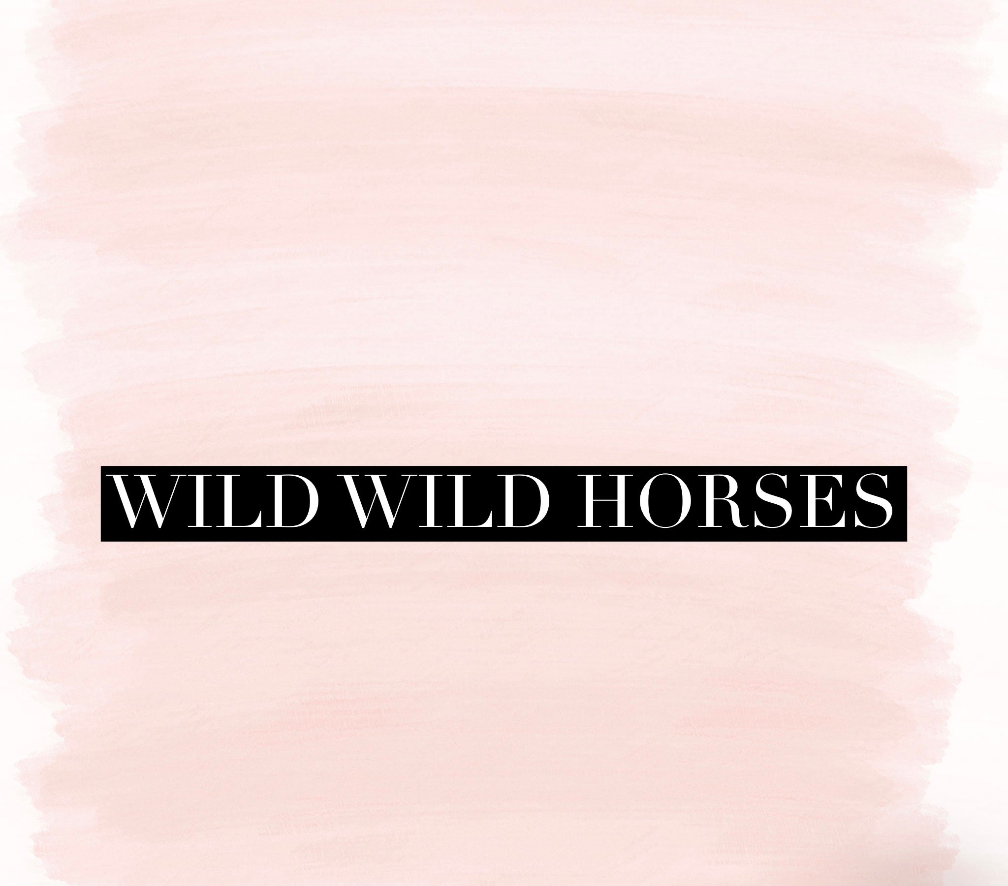 Wild Wild Horses (Special Order)