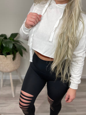 Vegas Skies Ripped High Waisted Leggings (S-XL)