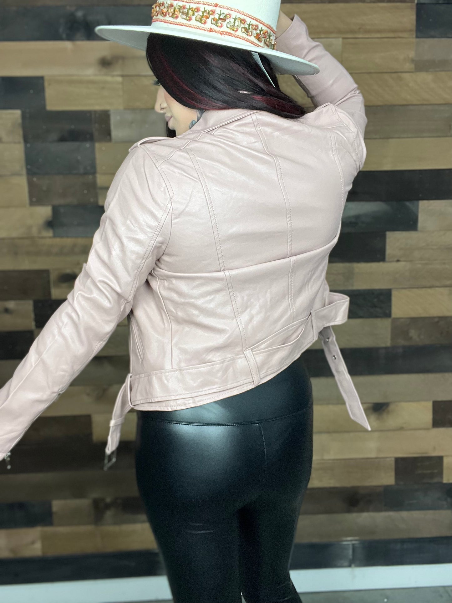 Side Of Sass Vegan Leather Moto Jacket (2 Color Options)