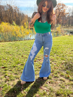 Curves All Year High Rise Flare (Vibrant M.i.U) Jeans
