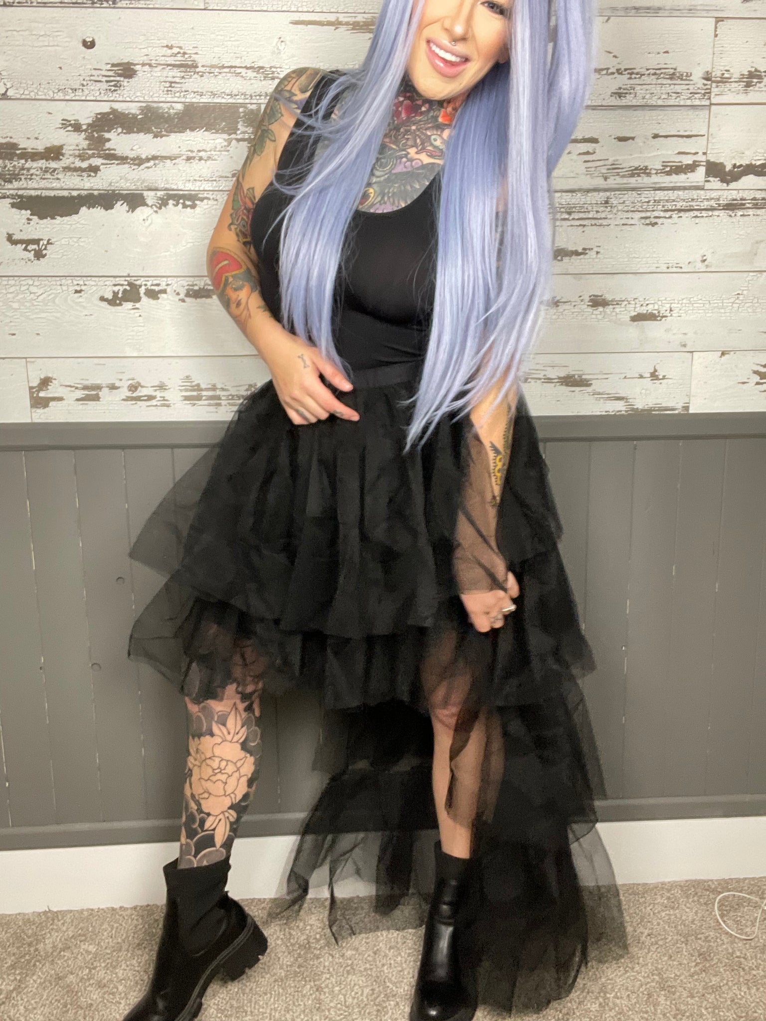 About Last Night High Low Tulle Skirt