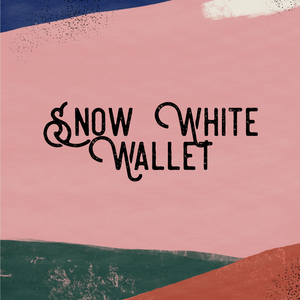 Snow White Double Zipper Wallet