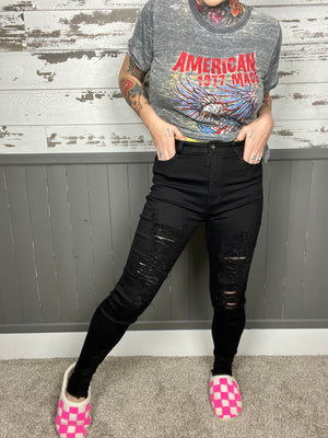 Deep In My Soul Distressed Skinny Jeans (S-2XL)
