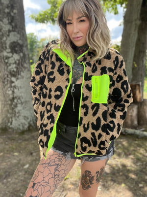 You're An Animal Leopard Fleece Jacket