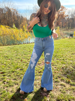 Curves All Year High Rise Flare (Vibrant M.i.U) Jeans