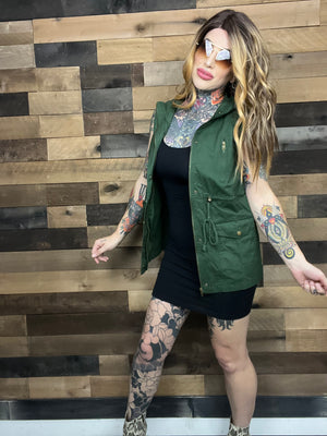 Adventure Awaits Hooded Vest (S-3X)