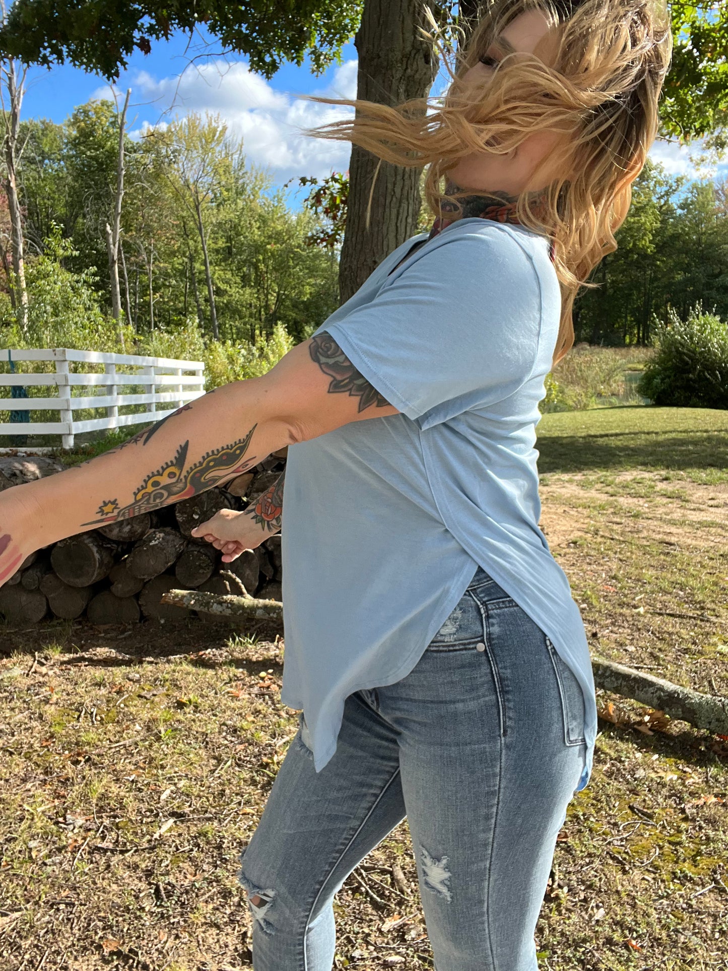 Just Flow With It Curvy Tunic Tee (MULTIPLE COLOR OPTIONS)